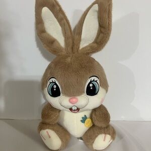 Adorable Brown and Cream Bunny Plush Toy